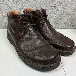 Vintage Clarks 30086 Chukka Brown Leather Boots Active Air Shoes‎ Men's 11M